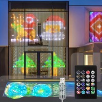 Guirlande lumineuse féerique intelligente RGB 400 LED, contrôlable par application, pour mariage, Noël, décoration de fenêtre, OEM