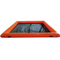 Yacht flottant en tube personnalisé océan mer piscine gonflable anti méduse avec filet enceinte pour yacht