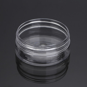 Transparent Pet <b>Plastic</b> <b>Jar</b> 70mm Diameter 30mm Height Aluminum Cap Wide Mouth Cosmetic Packaging Container - Product Image 2