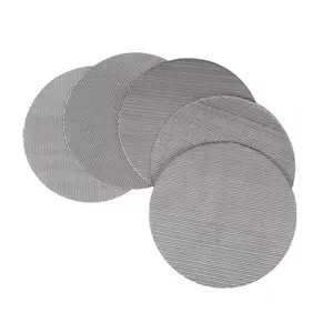 Hot Sale 304 304L 316 316L Stainless Steel Round Shape Woven Wire Mesh Sintered Filter Screen Micron Filter Mesh