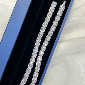 Pulsera de tenis Xinfly Hip Hop de oro puro de 18k con diamantes naturales de 5.08CT y 17cm, estilo Sugar Ice Out - Product Image 1