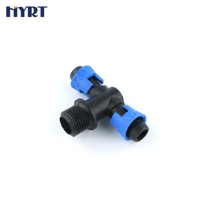 Anillo de bloqueo de plástico, rosca macho en T, <span class=keywords><strong>precio</strong></span> de fábrica para conector de conexión de manguera Layflat - Product Image 1