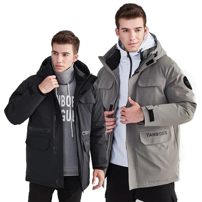 Down Coat Men OEM Men Custom Warm Winter Clothes Down Jackets Mens Jackets Puffer Bubble Coats Male Coat Men Hooded Winter Coats