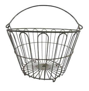 Handcrafted Supplier of Iron <b>Basket</b> for Egg Custom Shape Medium Size Attractive Metal Egg <b>Wire</b> <b>Basket</b> - Product Image 3