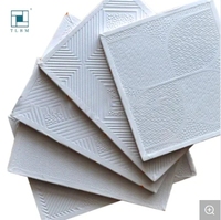 Panneau de décoration moderne en PVC Carrelage de plafond 60X60 Plaques de gypse naturelles Papier Plaques de gypse laminées Plaques de plâtre PVC Vente en gros
