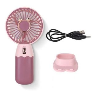 Ventilateur portable pliable en plastique de bonne qualité, rechargeable par USB, 1200 mAh, avec logo personnalisé, idéal pour la maison - Product Image 3