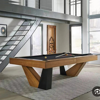 Table de billard et de ping-pong en bois massif de style chinois pour usage domestique ou commercial en Chine