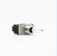 Sakelar Toggle Logam AC 250V/125V Tugas Berat, ON/OFF 2 Posisi, Terminal Sekrup, IP67/IP14, 20A