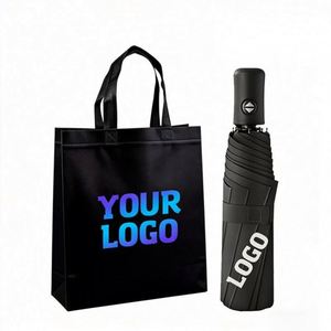Folding Personal Sunshade Custom Compact Portable Rain Promotional Business Automatic <b>Windproof</b> <b>Umbrella</b> With Logo - Product Image 1