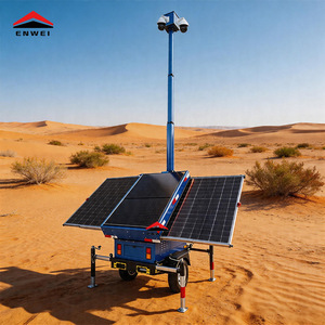 Générateur solaire portable étanche sur remorque avec 3*400W de panneaux monocristallins <span class=keywords><strong>pour</strong></span> chantier de construction en zone isolée - Product Image 6