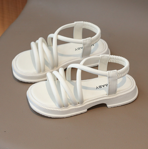 Sandales pour filles, sandales de plage à semelles souples et à brides croisées - Product Image 6