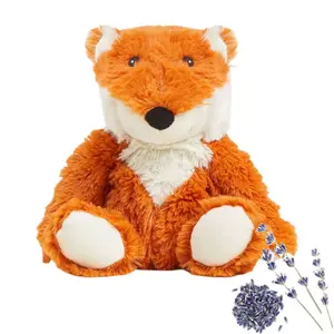 Microwave Heatable Fox Warmies Weighted Stuffed Animal Period Cramp Relief Cooling Bruise Pain Relief
