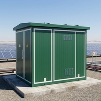 Poste de transformateur préfabriqué triphasé compact 10kV/11kV/6kV/35kV 50Hz, norme IEC, pour projets solaires et d'énergies renouvelables