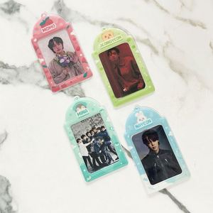 Welcome Gift Custom Design Passport Holder Plastic Acrylic Cute Blank PVC Keychain Kpop Albums Photo Card Holders - Product Image 3