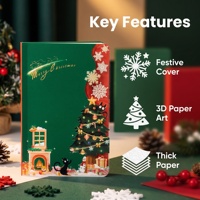 Carnet à couverture rigide personnalisé A5 avec logo sur mesure, cadeau de Noël pour les revendeurs de papeterie