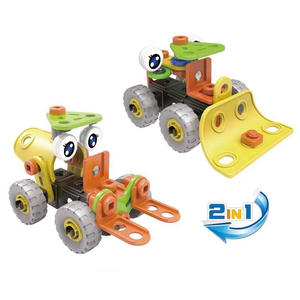 Kit de Vehículo de Ingeniería 2 en 1, Juguete de Construcción con 46 Piezas de Tornillos y Tuercas para Niños Mayores de 5 Años - Product Image 1