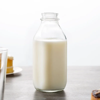 Botol air jus kaca persegi botol minum kaca botol minuman bouteille de juus botol minuman kaca grosir