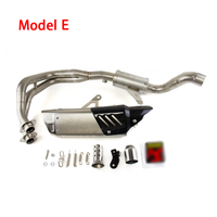 Pour YAMAHA YZF-R7 2021-2024 moto échappement ensemble complet système modifier sans lacet en-tête tuyau connecter queue silencieux Tube carbone couverture