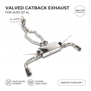 Tubería de Escape de Acero Inoxidable Vortex para Audi Q7 4L 2005-2015 con Sistema de Doble Válvula Eléctrica y Boquillas Centrales - Product Image 1