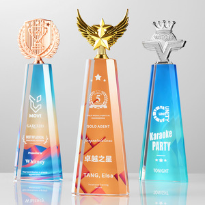 Crystal <b>Trophy</b> Rectangle Laser <b>Engraved</b> Digital Printing Business Gift Award Supplies Custom Made - Product Image 3