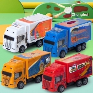 مجموعة متنوعة من سيارات اللعب التي تعمل بالسحب للخلف، شاحنات صغيرة، مركبات وظيفية للمدينة، لعبة تعليمية، نماذج سيارات معدنية مصغرة - Product Image 2