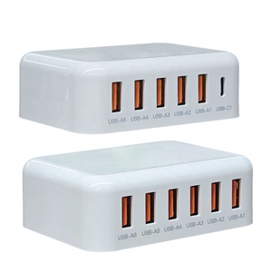 Chargeur USB HNT Factory Wholesale, norme PSE JP, 6 appareils, pour voyage, 15W, chargeur USB-A pour smartphone, adaptateur secteur USB pour <span class=keywords><strong>iPhone</strong></span> - Product Image 1