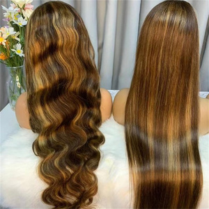 Parrucca Lagos Hairline 13x6 all'ingrosso senza colla per <span class=keywords><strong>parrucche</strong></span> Lace Front, <span class=keywords><strong>capelli</strong></span> umani vergini peruviani lisci come seta, allineati alle cuticole, <span class=keywords><strong>lunghi</strong></span> - Product Image 2