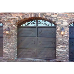 Puerta <span class=keywords><strong>de</strong></span> Garaje <span class=keywords><strong>de</strong></span> Acero Forjado Eléctrica Plegable Automática Moderna <span class=keywords><strong>de</strong></span> Lujo con Control Remoto, Diseño <span class=keywords><strong>de</strong></span> Puerta Principal Metálica <span class=keywords><strong>para</strong></span> Garaje - Product Image 6