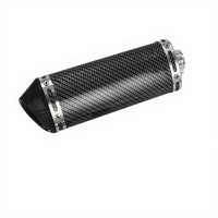 Kit d'échappement moto en acier inoxydable 51mm AKRA 370MM avec silencieux DB Killer pour Ninja250 300SR Msx125 Mt07 Universel