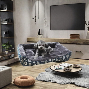 Coussin de couchage écologique de luxe pour <span class=keywords><strong>chien</strong></span> et chat, housse amovible toutes saisons, coloris bonbon, idéal pour chiot et chat - Product Image 3