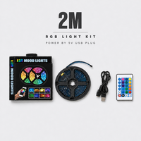 Lampu Strip LED RGB Kasonic Laris Manis 2M 3M 5M 10M IP65 RoHS USB Remote Control RGB Light Kit