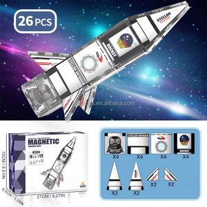 Blocchi Magnetici Personalizzabili per Bambini, Set da Viaggio Portatile per Costruzioni Spaziali, Piastrelle Magnetiche per Bambini - Product Image 2