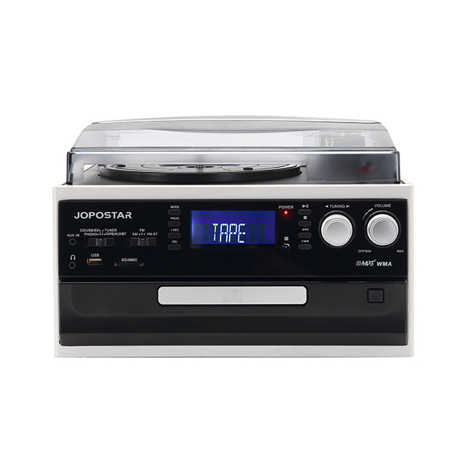 Hi-Fi Retro Style Record Player System with 3-Speed Turntable, CD & Cassette Player, Bluetooth Streaming, OEM Supplier