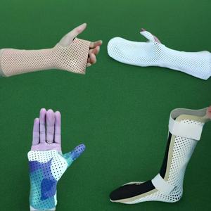 Fogli di stecca ortopedici termoplastici perforati di colore bianco e Beige a bassa temperatura per la terapia di occupazione - Product Image 5