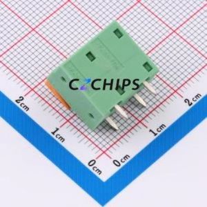 1891399 Spring Terminal Block Through hole Component (THT),P=7.62mm Connector 7.62mm Green Through Hole 2P - Product Image 2