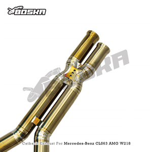 Sistema de Escape Boska Factory Valvetronic de Titanio/Acero Inoxidable 304 Pulido para Mercedes-Benz CLS63 AMG W218 5.5T - Product Image 5