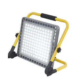 Holofote de carregamento LED, luz de manutenção externa, iluminação de emergência portátil para canteiro de obras de mercado noturno