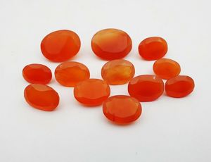 พลอยคาร์เนเลียนธรรมชาติ หินเจียระไนแบบหลวม น้ำหนักรวม 50 กะรัต รูปทรงผสม หินคาร์เนเลียนเจียระไน รูปทรงผสม - Product Image 3