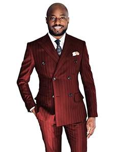 Мужской костюм в тонкую полоску - Product Image 2