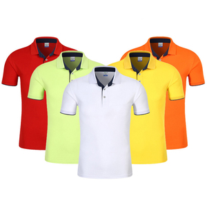 Wholesale Custom Short Sleeved Polo T-shirts Polyester Promotion Polo Shirts for Corporate