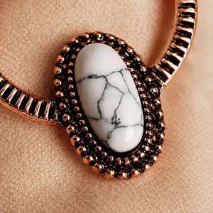 Orecchini a Goccia Creativi con Ciglia e Cerchio, Orecchini Vintage in Turchese - Product Image 3