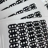 Verre de remplacement de l'objectif de la caméra arrière pour iPhone 7 8 Plus X Xr Xs Max 11 12 13 14 15 Pro Max Plus Mini avec autocollant