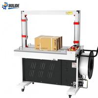 Machine de cerclage à chaud entièrement automatique haute efficacité BOLIDE MH-301, cerclage rapide en 2,5s, 4 modes de fonctionnement pour cartons