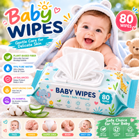 Lingettes pour bébé écologiques, à base de plantes, hypoallergéniques, douces, sans alcool, lingettes pour bébé bio, fabrication sur mesure OEM