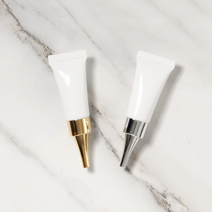 Vente en gros 20g Tube cosmétique blanc 20ml Crème médicale pour les yeux Tube en PE Tube à presser en plastique pour crème pour les yeux - Product Image 1