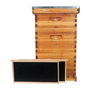 Nueva Colmena Langstroth de 3 Capas con Revestimiento de Cera, 10 Cuadros, Equipo de Apicultura, Caja de Colmena de Abeto Chino para Abejas - Product Image 1