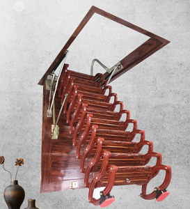 Полностью автоматическая электрическая чердачная лестница 2-в-1, складная, с дистанционным управлением, современный дизайн, алюминий, грузоподъемность 300 кг - Product Image 2