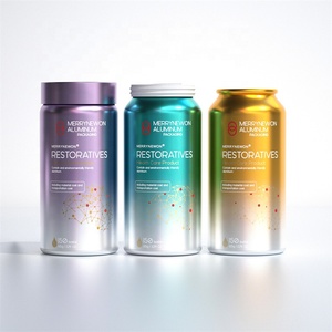 Vente en gros de flacons à pilules en aluminium de qualité alimentaire pour huile de poisson et comprimés, conteneur pour compléments alimentaires, pot à pilules vitaminiques - Product Image 3