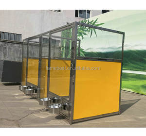 คอกสัตว์พร้อมประตูกระจกนิรภัยสำหรับคลินิกสัตวแพทย์ที่พักพิงสัตว์สวนสัตว์และสถานที่วิจัย - Product Image 4