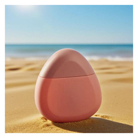 Nouvelle conception 2026, forme triangulaire, 50 ml, 1,69 oz, crème solaire SPF 50, emballage en plastique, conteneur cosmétique à visser